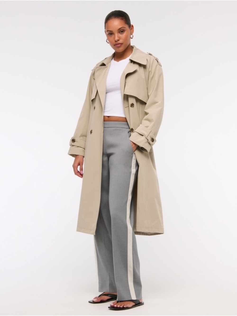 Abercrombie & Fitch Taupe Gray Pull-On Trousers - Picture 5 of 5